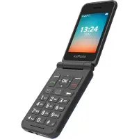 Myphone FLIP LTE, Clamshell, Dobbel SIM, 7,11 cm (2.8), 1,3 MP, 1000 mAh, Blå, Grå