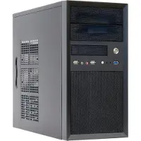 Chieftec Mesh Series CT-01B - Tårn - micro ATX 350 Watt (ATX12V 2.3/ PS/2) - sortering - USB/Lyd