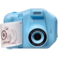 Denver KPC-1370BU barnekamera / kamera med skriver / instantkamera for barn med 64 GB microSD – Blå