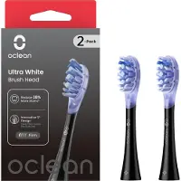 Oclean UW02 B02 Ultra White børstehoder, 2-pk svart