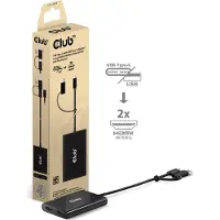 Club 3D - Video adapter - USB-C, USB-type A (hann) til DisplayPort (hunn) - 4K 60Hz støtte