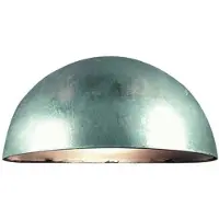 Nordlux Vegglampe Bergen, halvsirkelformet, sølvgrå