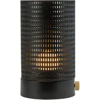 Dyberg Larsen LED-batteridrevet bordlampe Mesh, svart, høyde 20 cm