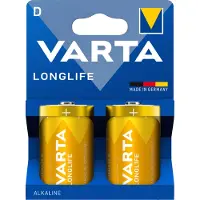 Varta Longlife battery - D 2-pakning
