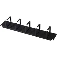 Digitus Professional Line DN-19 ORG-2U-SW - Rackkabelstyringspanel - svart, RAL 9005