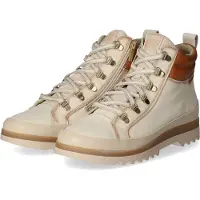 Pikolinos for woman. W3W-8564C1 Off-white Vigo Leather Ankle Boots (36), 1 to 3 cm, Zip, Casual
