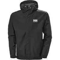 Helly Hansen for man. 62047 Black Seven J waterproof jacket (L), Polyester, Outdoor