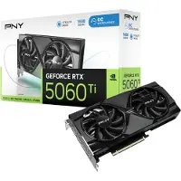 PNY GeForce RTX 5060 Ti Dual Fan OC - 16GB GDDR7 RAM - Grafikkort