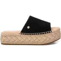 Xti for woman. 14363903-NEGRO Leather sandals 143639 black (38), 3 to 5 cm, Suede, None, Casual