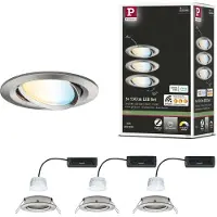 Paulmann 92441 LED taklampe LED innfelt lys (RGB) 6 W jern (børstet)