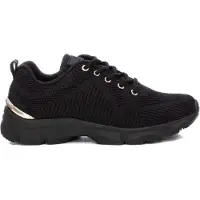 Xti for woman. 14245204-NEGRO Trainers 142452 black (38), Fabric, Flat, Laces, Casual