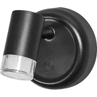 Osram LED-batteridrevet vegglampe NIGHTLUX CYLINDER, svart touchdim
