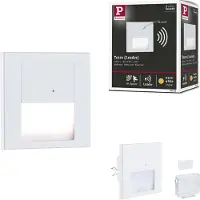 Paulmann LED-innfelte vegglampe Tsaro Sensor, hvit, plast