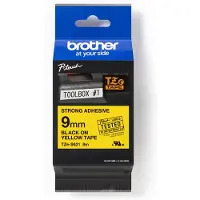 Brother TZS621 - Svart på gult - Rull (0,9 cm x 8 m) laminert teip - for P-Touch PT-1010, 1080, 1090, 1230, 1290, 18, 2100, 2110, 2430, 3600, 7100, 9800, PT-GL-200