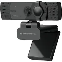 Conceptronic AMDIS07B - Nettkamera - farge - 8,3 MP - 3840 x 2160 - 4K - fastfokal - lyd - USB 2.0 - MJPEG, YUY2 - DC 5 V