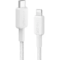 Anker 322 USB-C to Lightning Cable (0.9m Braided) - White