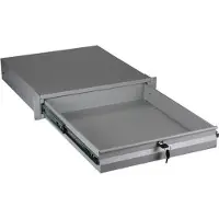 PROCABLE EFB 19 2HE tastatur-/dokumentskuff, låsbar, RAL9005