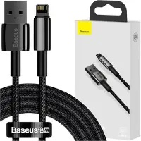 Baseus Tungsten Gold Cable USB til iP 2,4A 2m (svart)
