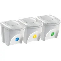 Prosperplast Sortibox Sett Med 3 Resirkuleringsbokser 3x25l