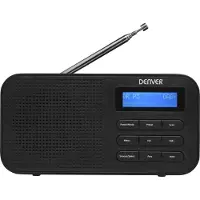 Denver DAB-42 - Bærbar DAB-radio - 1 watt - svart