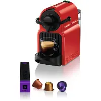Krups Nespresso Inissia XN1005 Ruby Red, Kapsel kaffemaskine, 0,7 L, Kaffekapsel, 1260 W, Rød