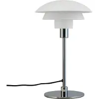 Dyberg Larsen bordlampe Morph, hvit, høyde 35 cm, metall