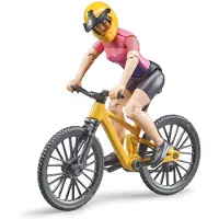 BRUDER Figur m. Sykkel - bworld - Syklist - Kvinne - 63111 - - OneSize - Lekefigur