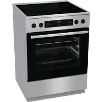 Gorenje GECS6C70XPA komfyr 4 kokesoner 71 liter, rustfritt stål