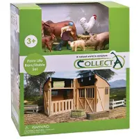 Collecta Bondesett Og Dyr Med Tilbehør