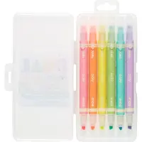 Ooly Markeringspenner - 6 stk. - Dobbel Liner Neon markeringspen - - OneSize - Tusj