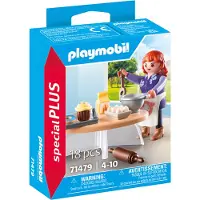 Playmobil SpecialPlus - Konditor - 18 Deler - 71479 - - OneSize - Lekefigur
