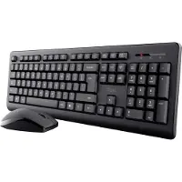 Trust Primo - Tastatur- og mussett - 100% - full size - trådløs - QWERTY - Nordisk - svart - boks