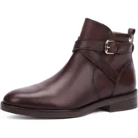 Pikolinos for woman. W3C-8869 Dark brown leather ankle boots Puertollano (39), Flat, Zip, Casual
