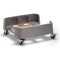 Durable Avfallsbeholder DURABIN 90 liter grafittgrå rPP