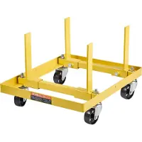 Vevor motorstativ, 750 lbs (340 kg) lastekapasitet motormotorstativ med justerbar bredde og lengde, kraftig stålmotorholder med 4 svingbare hjul og 2 skrallestropper, egnet for de fleste motorer