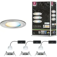 Paulmann 92443 LED taklampe/innfelt lys (RGB) 6 W jern (børstet)