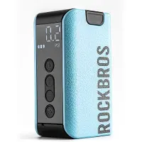 RockBros 42520006001 Elektrisk pumpekompressor med digitalt display for baller / ballonger - blå