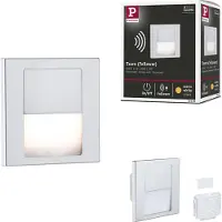 Paulmann 80000 LED Tsaro innebygd vegglampe LED (RGB) 1 W krom (matt)