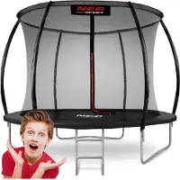 Neo-Sport 8 fot/252 cm trampoline med innerrist