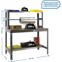 Simonwork (bancos De Trabajo) Bt4 Metallhylle 1445x1210x760 Mm