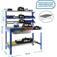 Simonwork (bancos De Trabajo) Bt1 Box Metallhylle 1445x910x610 Mm