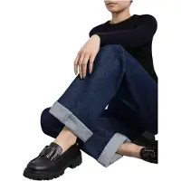 Xti for woman. 14442902-NEGRO Moccasins 144429 black (41), 3 to 5 cm, None, Casual, Classic