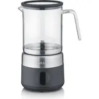 Graef MS802, Automatisk melkeskummer/varmer, Svart, Rustfritt stål, Glass, 250 ml, 400 ml, Varm & Kald