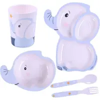 Bocioland BL561-ELEPHANT 5 PIECE DINNERWARE SET