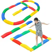 Leantoys balanseringsbane sensoriske plater, sklisikre, sett 16 deler.