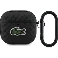 Lacoste AirPods 4 Petit Pique Croc Logo Patch-etui - svart