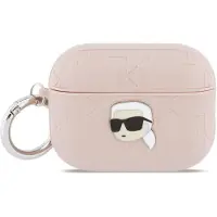 Karl Lagerfeld Monogram Karl Head-etui for AirPods Pro 3 - Rosa
