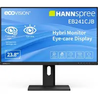 Hannspree Hybri - LED-skjerm - 23.8 - 1920 x 1080 Full HD (1080p) @ 75 Hz - TN - 180 cd/m² - 20:1 - 6 ms - HDMI, DisplayPort, USB-C - høyttalere