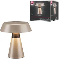 Paulmann LED-bordlampe med batteri, Lirox, beige/svart, 20 cm, IP44
