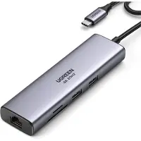 UGREEN 7-in-1 USB-C Hub - HDMI - Gray